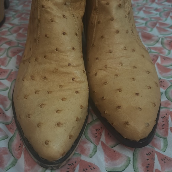 Ostrich (genuine) booties - Picture 4 of 11